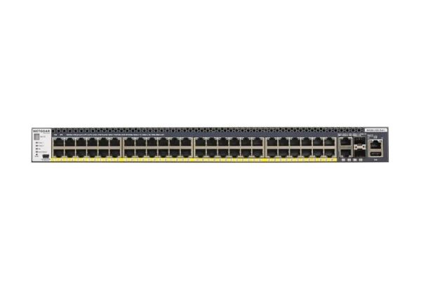 NETGEAR Комутатор M4300-52G-POE+ (GSM4352PB) 48x1GE PoE+, 2x10GE, 2xSFP+, керований L3 з можливістю