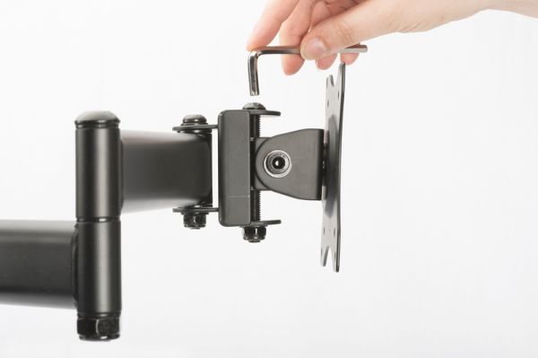 Кріплення DIGITUS Dual Monitor Clamp, 15-27", з нахилом, поворотом