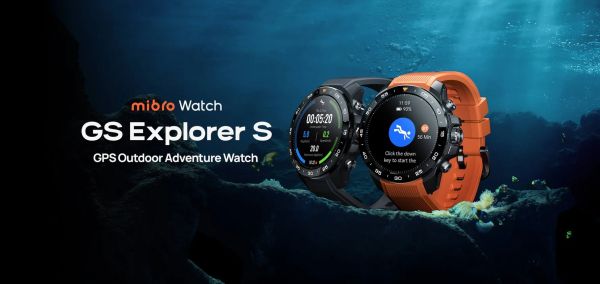 Смарт-годинник Mibro GS Explorer S 48мм, 1.32", 466x466, AMOLED, BT 5.3, Dual-band GPS, 10 ATM, чорн