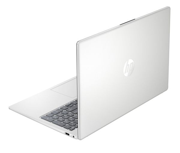 Ноутбук HP 15-fd0112ua 15.6" FHD IPS AG, Intel N100, 8GB, F256GB, UMA, DOS, сріблястий
