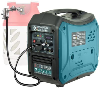 Генератор газобензиновий інверторний Konner&amp;Sohnen KS 2000iG S LPG, 230В, 2.0кВт, ручний стартер, 19