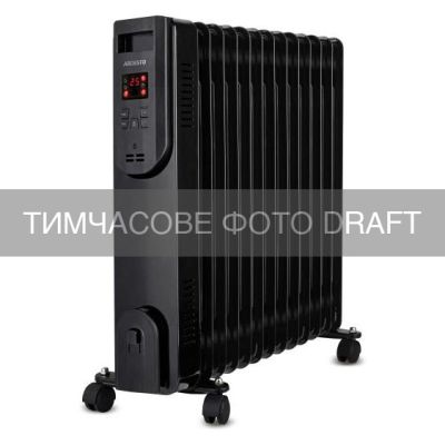 Обігрівач оливний ARDESTO OFH-E13X2 25м2, 2500Вт, електр. упр-ння, 13 секцій, пульт ДК, чорний