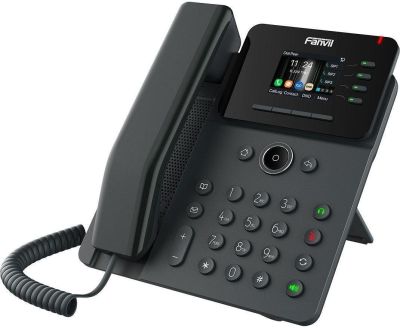 Телефон IP Fanvil V61W 2xGE LAN, BT5.4, VPN L2TP, Wi-Fi, 4 SIP line, 4 Line key, SW Linux, PoE, 2.4"