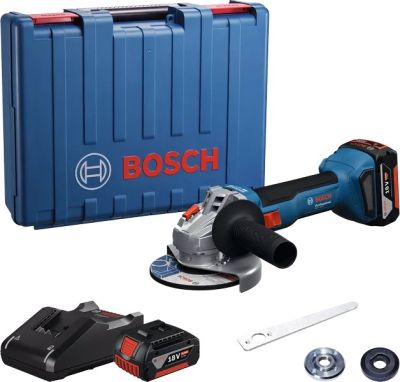 Шліфмашина кутова акумуляторна Bosch Professional GWS 18V-8 125мм 18В 2x4А·год 0-11000об/хв 1.7кг ке