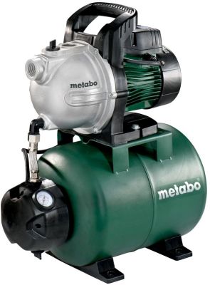 Насосна станція Metabo HWW 3300/25 G, 900Вт, 3.3куб/год, висота подачі 45м, всмоктування до 8м, реси