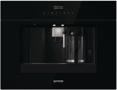 Кавомашина Gorenje вбудована, 1,8л, зерно+мелена, автомат.капуч, дисплей, сернор.керування, підсвітк