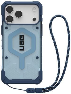 Чохол+ремінець UAG для iPhone 17 Pro Max, Pathfinder Clear MagSafe Bundle, Blues Lanyard