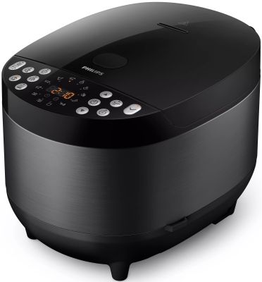 Мультиварка Philips All-in-One 980Вт, чаша-5л, електр. керування , 60 авто. програм, пластик, чорний