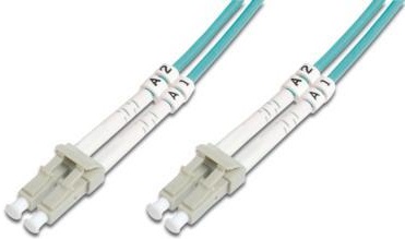 Патч-корд волоконно-оптичний DIGITUS LC/UPC-LC/UPC, 50/125, MM, OM3, duplex, 3м