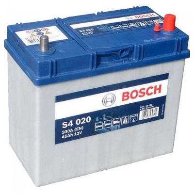 Акумулятор Bosch S4 12В 45А·год 330А R+ тонкий конус (JIS Asia) (0 092 S40 200)