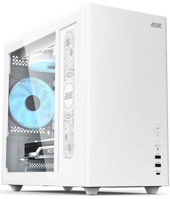 Корпус 2E Credo Plus V350WG без БЖ, 1xUSB3.0, 1х USB 2.0, 1xUSB Type-C, 3x120мм ARGB, VGA 350мм, LCS