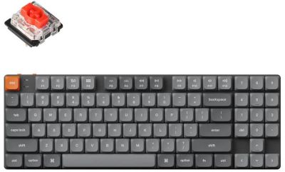 Клавіатура механічна Keychron K13 MAX 90Key, K pro Red, WL/BT/USB-A, Hot-swap, QMK, EN/RU/UZ, RGB, ч