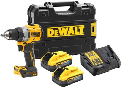 Шурупокрут-дриль акумуляторний DeWALT XR Li-Ion PowerStack 18В 2х5А·год 90Нм 0-650·0-2000об/хв кейс