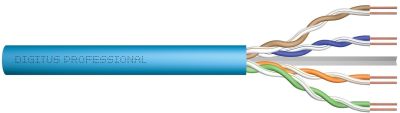 Кабель "вита пара" DIGITUS CAT 6A U-UTP, 500м, AWG 23/1, LSZH, блакитний
