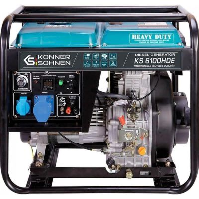 Генератор дизельний Konner&amp;Sohnen KS 6100HDE (EURO V), 230В, 5.5/5.0кВт, електростартер, передстарто