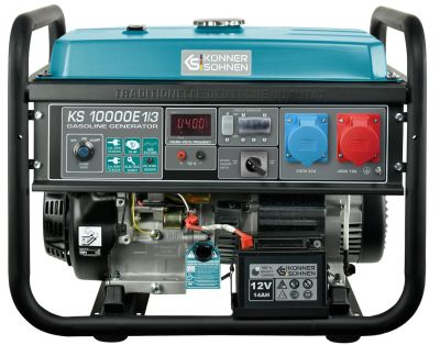 Генератор бензиновий Konner&amp;Sohnen KS 10000E 1/3, 230/400В, 7.5/8кВт, 3Фази, електростартер, 88кг