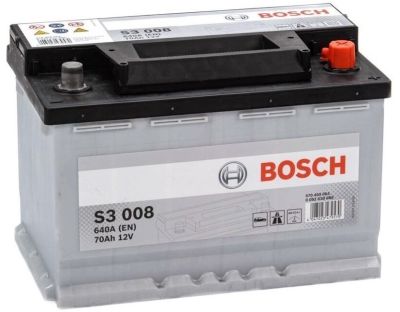 Акумулятор Bosch S3 12В 70А·год 640А R+ (0 092 S30 080)