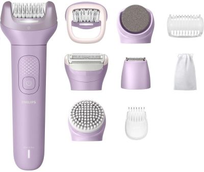 Епілятор Philips Series 9000 дисковий, аккумул., пінцет.-32, волог.+сух., насадок-6, футляр, фіолето