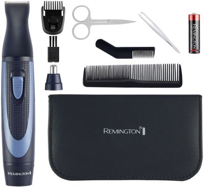 Набір дорожній Remington TRAVEL KIT, для бороди, вусів, носа та вух, насадок-3, чохол, гребінець, пі