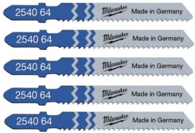Полотно пиляльне для електролобзика Milwaukee T118B по металу, крок зуба 2ммх55мм, 5шт