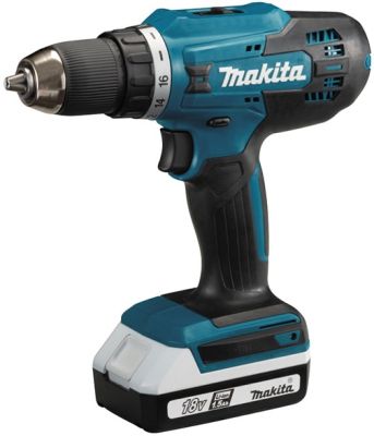 Шурупокрут-дриль акумуляторний Makita DF488D004 18В 2х2А·год 24·42Нм 0-400·0-1400об/хв 1.7кг