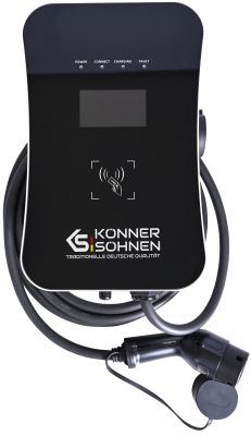 Станція заряджання електромобілів Konner&amp;Sohnen KS X32/1, 230В, 32А,7кВт, Type 2, IP54, 12кг