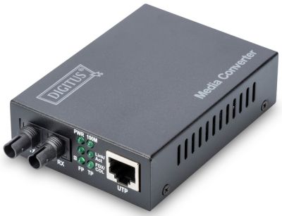 Медіа конвертор DIGITUS Fast Ethernet, RJ45 / MM ST, 1310 m, 2км