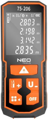 Далекомір лазерний Neo Tools, 0.05–100м, ±2мм, 0.096кг