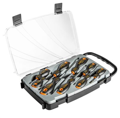 Викрутки Neo Tools SL,PH, сталь S2, кейс, набір 9шт