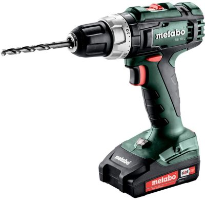 Шурупокрут-дриль акумуляторний Metabo BS 18 L 18В 2x2А·год 25·50Нм 0-450·0-1800об/хв 1.6кг