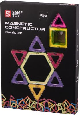 Конструктор магнітний  Same toy Classic line 40ел