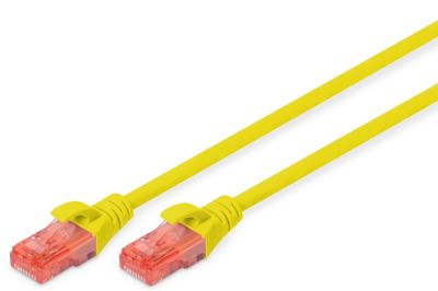 Патч-корд DIGITUS CAT 6 UTP, 2м, AWG 26/7, Cu, LSZH, жовтий