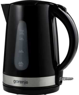 Електрочайник Gorenje, 1,7л, пластик, чорний