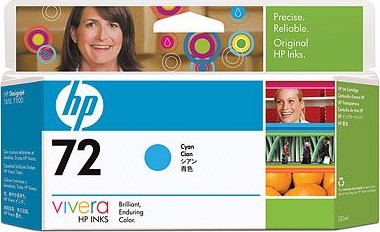 Картридж струменевий HP 72 DJ T610/T1100/T790 cyan, 130 ml