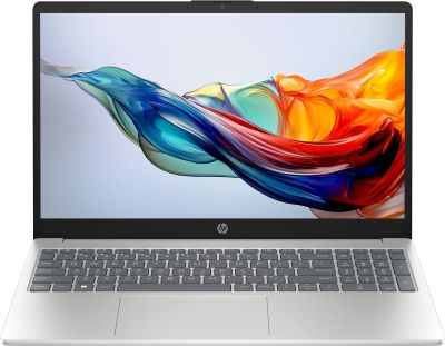 Ноутбук HP 15-fc0312ua 15.6" FHD IPS AG, AMD R5-7520U, 16GB, F512GB, UMA, DOS, сріблястий