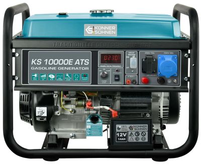 Генератор бензиновий Konner&amp;Sohnen KS 10000E ATS, 230В, 8.0кВт, АВР (ATS), електростартер, 87.8кг