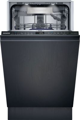 Посудомийна машина Siemens вбудована, 10компл., C, 45см, дисплей, 3й кошик, Zeolith, білий