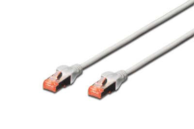Патч-корд DIGITUS CAT 6 S-FTP, 0.25м, AWG 27/7, LSZH, сірий