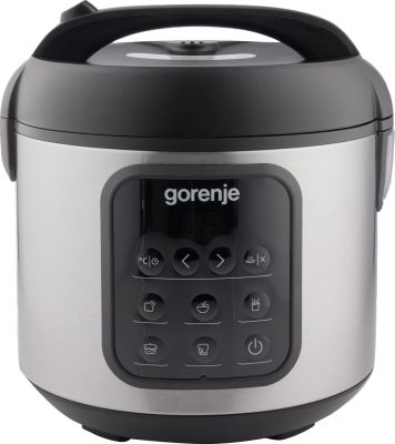 Мультиварка Gorenje, 476Вт, мини, чаша-2л, електронне керув., 5 програм, метал/пластик, чорний
