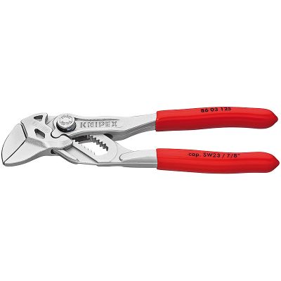 Кліщі переставні KNIPEX, 0-23мм, 125мм, хромовані, 0.105кг