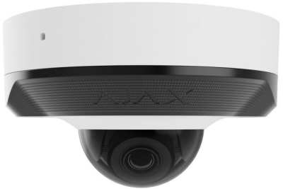 IP-Камера дротова Ajax DomeCam Mini, 8мп, 4мм, Poe, True WDR, IP 65, ІЧ 30м, аудіо, кут огляду 75°до