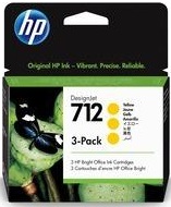 Картридж струменевий HP 712 DesignJet T230/T630/T650 Yellow 3-Pack 29-ml
