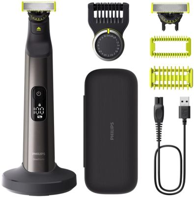Бритва електр. Philips OneBlade Pro 360, Li-Ion, сух.+волог., індикатор заряду, твердий чохол, чорни
