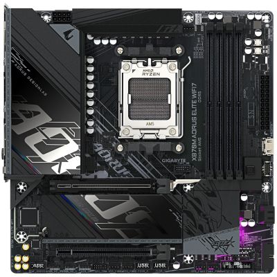 Материнська плата GIGABYTE X870M A ELITE WF7 sAM5 X870 4xDDR5 M.2 Wi-Fi BT HDMI DP mATX