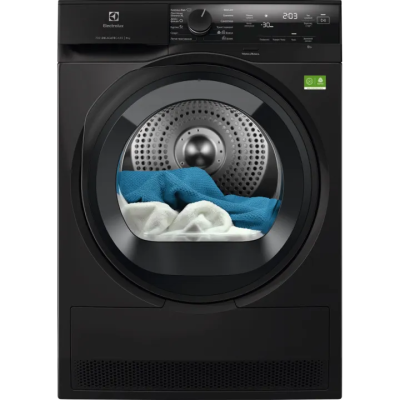 Сушильна машина Electrolux тепловий насос, 9кг, A+++, 64см, дисплей, інвертор, сріблястий темний