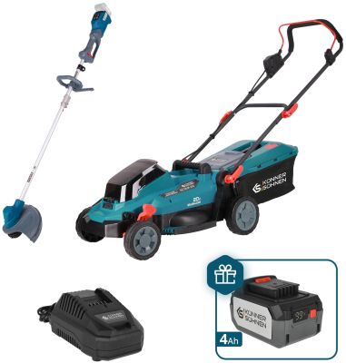 Набір із двох акумуляторних інструментів Konner&amp;Sohnen KS 33LM-BCT20V-SET 20В газонокосарка KS 33LM-