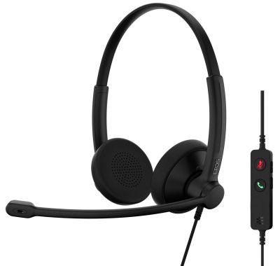 Гарнітура комп'ютерна стерео On-Ear EPOS IMPACT 100 UC, USB C + A, односпрямований, 2м, Чорний