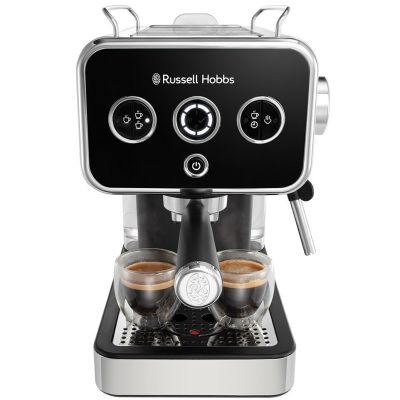 Кавоварка Russell Hobbs ріжкова Distinctions 1.1л, мелена + чалди, чорно-сріблястий