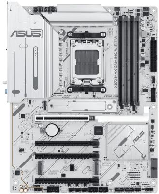 Материнcька плата ASUS X870 MAX GAMING WIFI7 W sAM5 X870 4xDDR5 M.2 HDMI USB Type-C Wi-Fi BT ATX біл