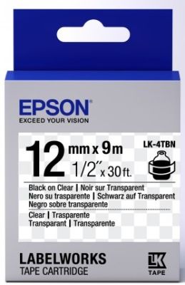 Картридж зі стрічкою Epson LK4TBN принтерів LW-300/LW-400/LW-400VP/LW-600P/LW-700/LW-Z710/LW-900P/LW